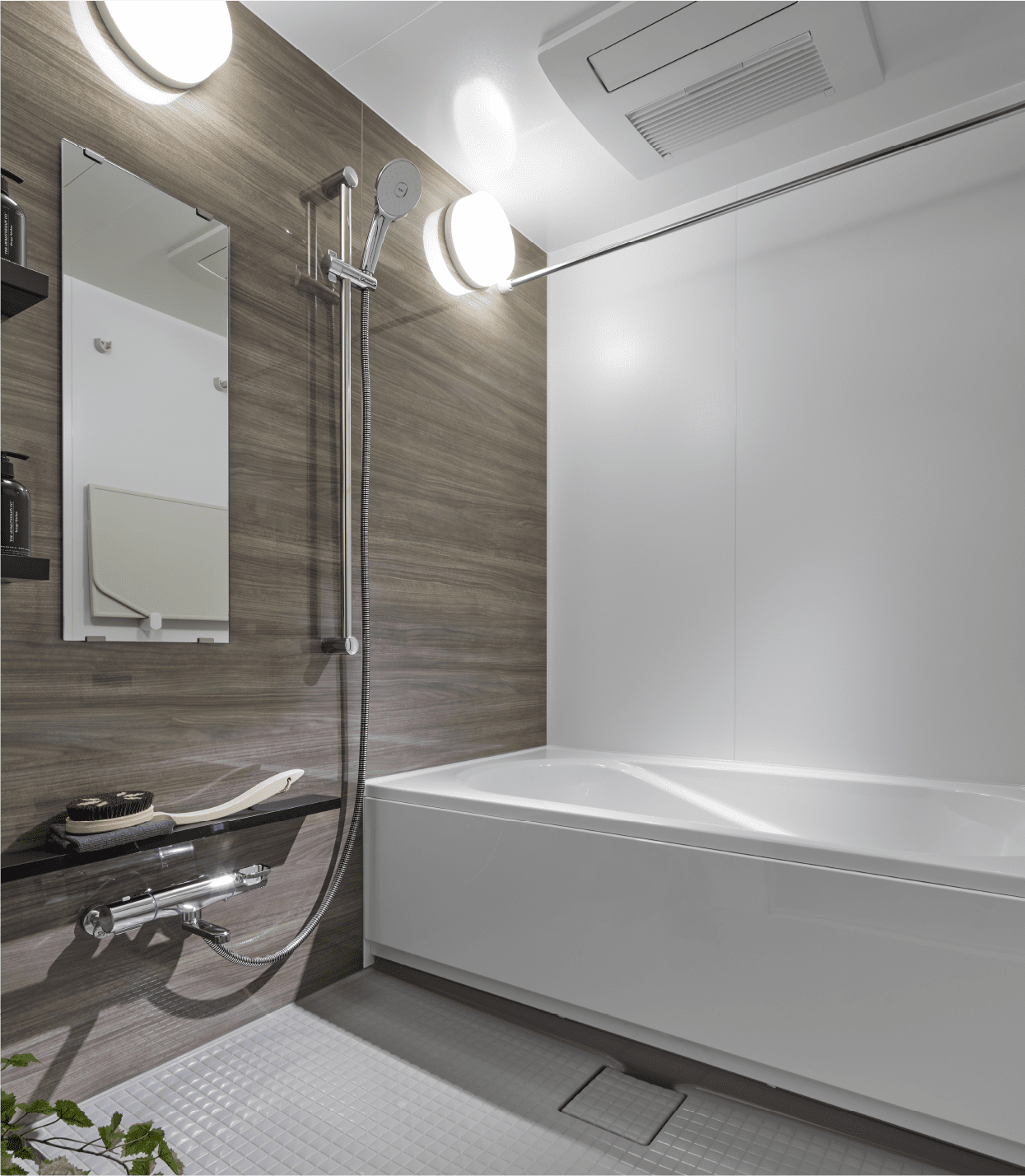 細やかな配慮が行き渡るバスルーム