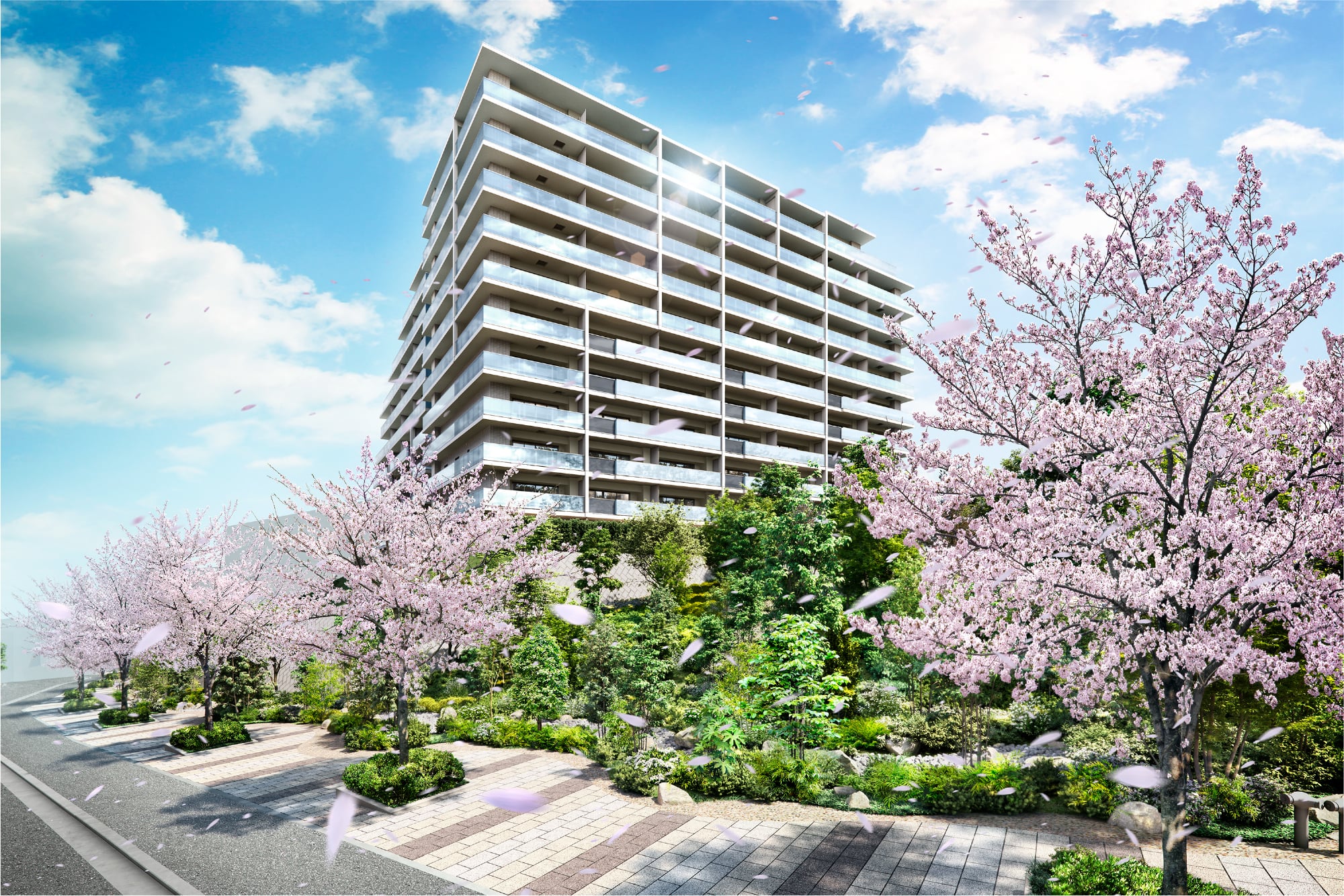 ［サクラプロムナード完成予想CG］